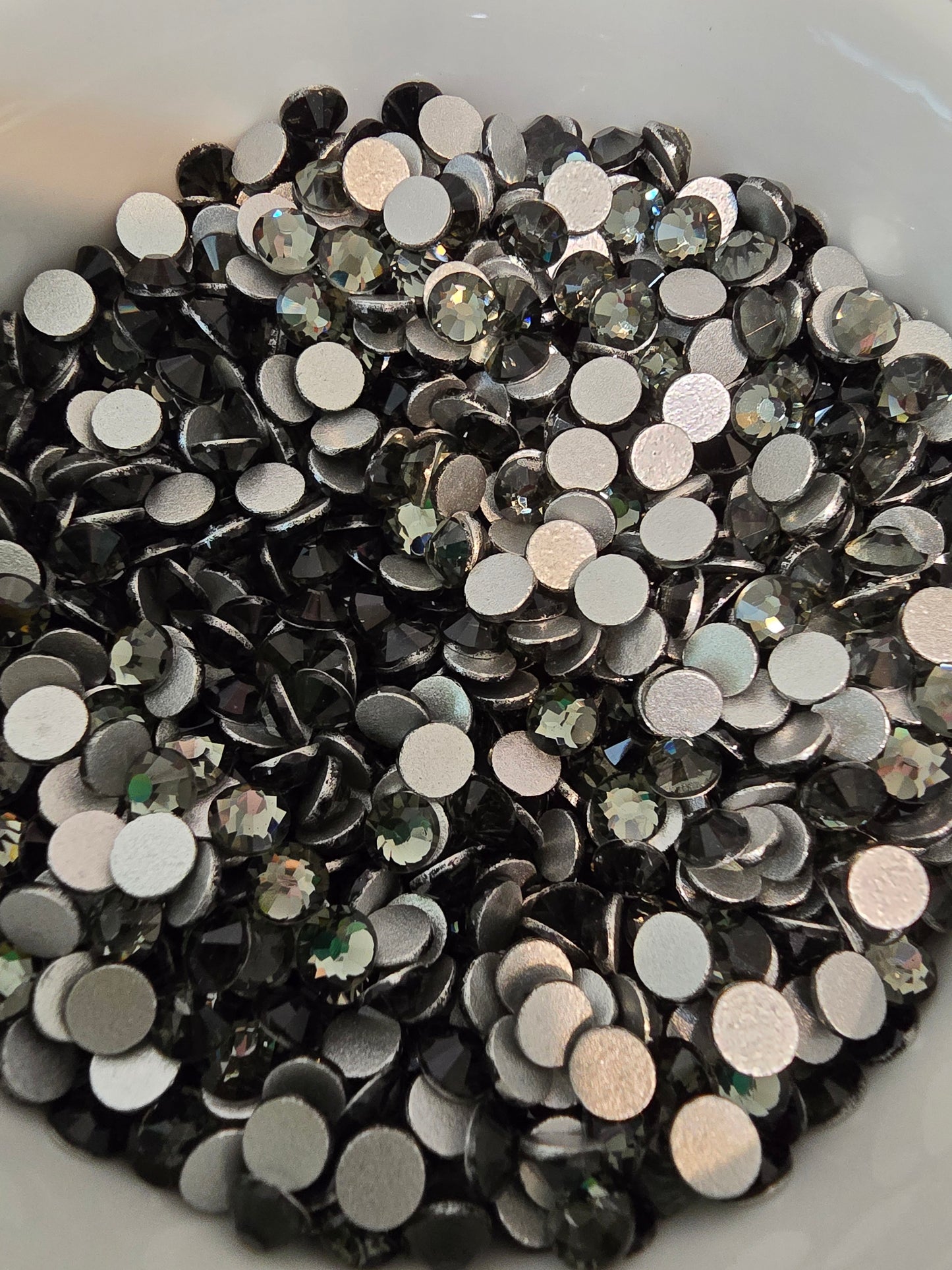 Black Diamond Glass Rhinestones