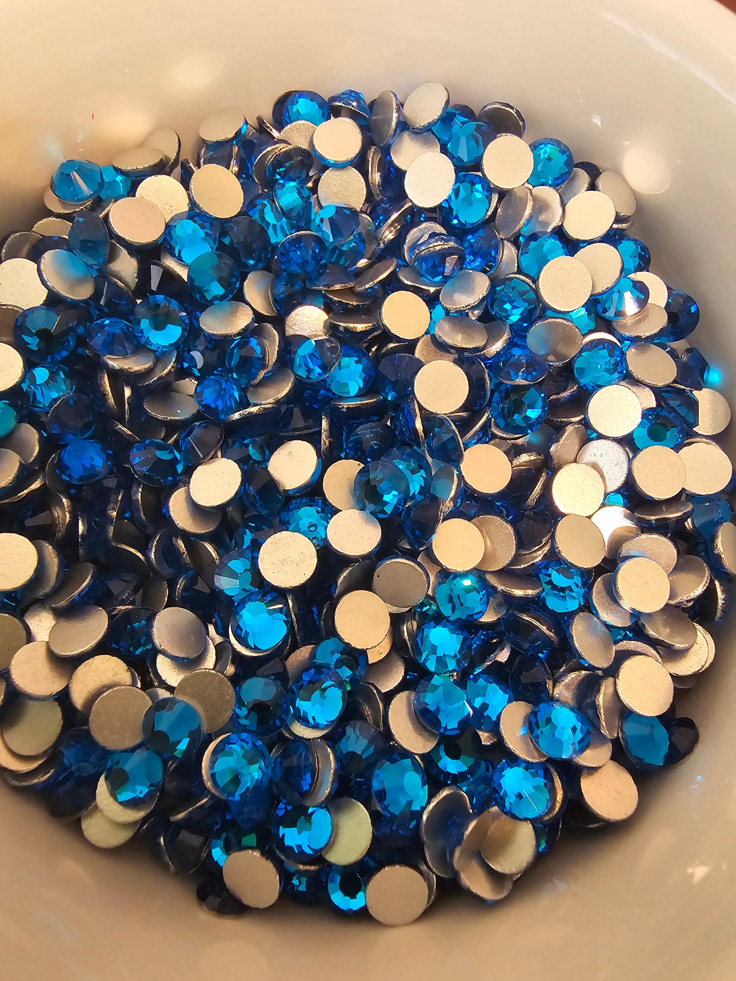Capri Blue Glass Rhinestones