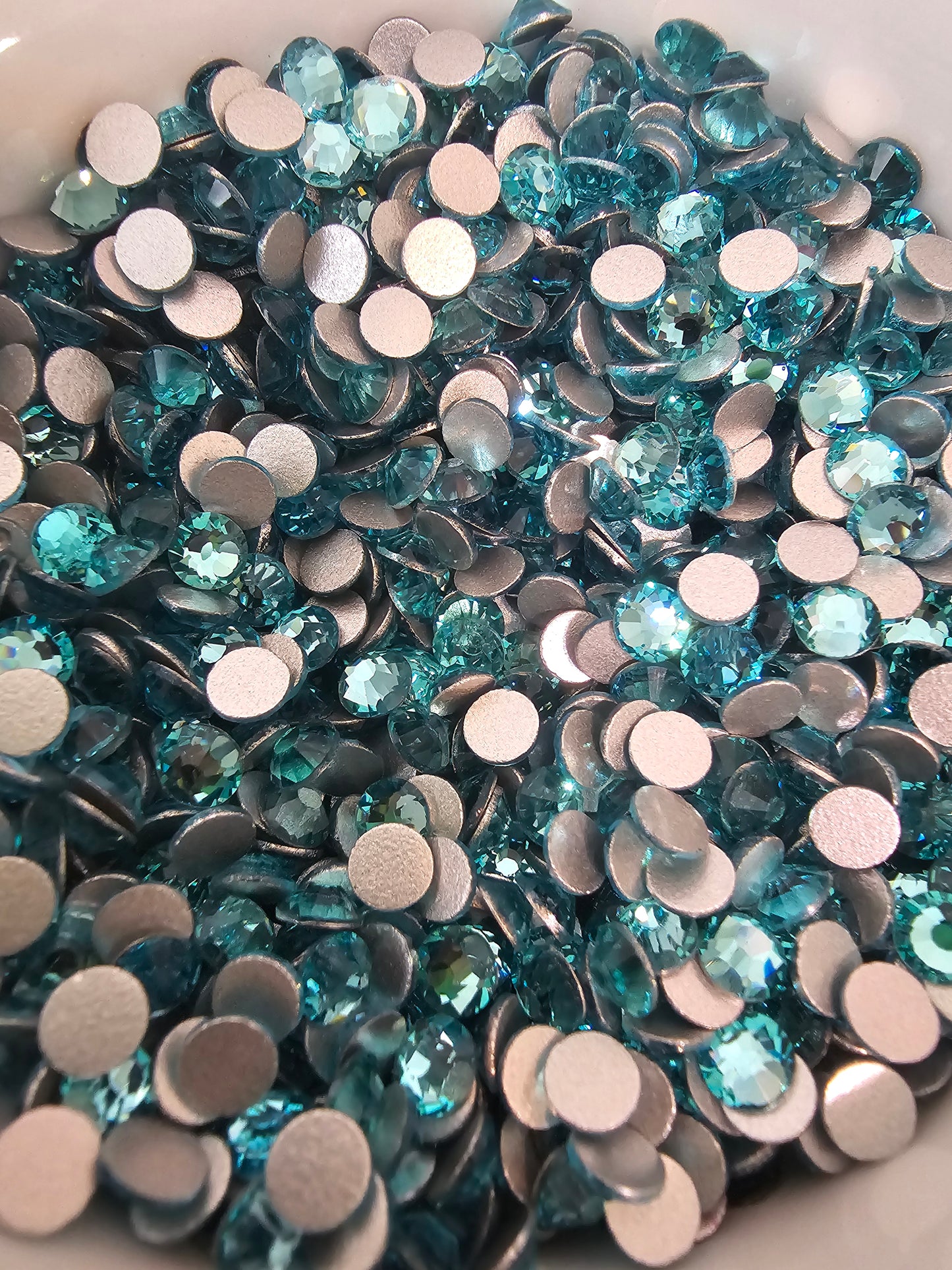 Aquamarine Glass Rhinestone