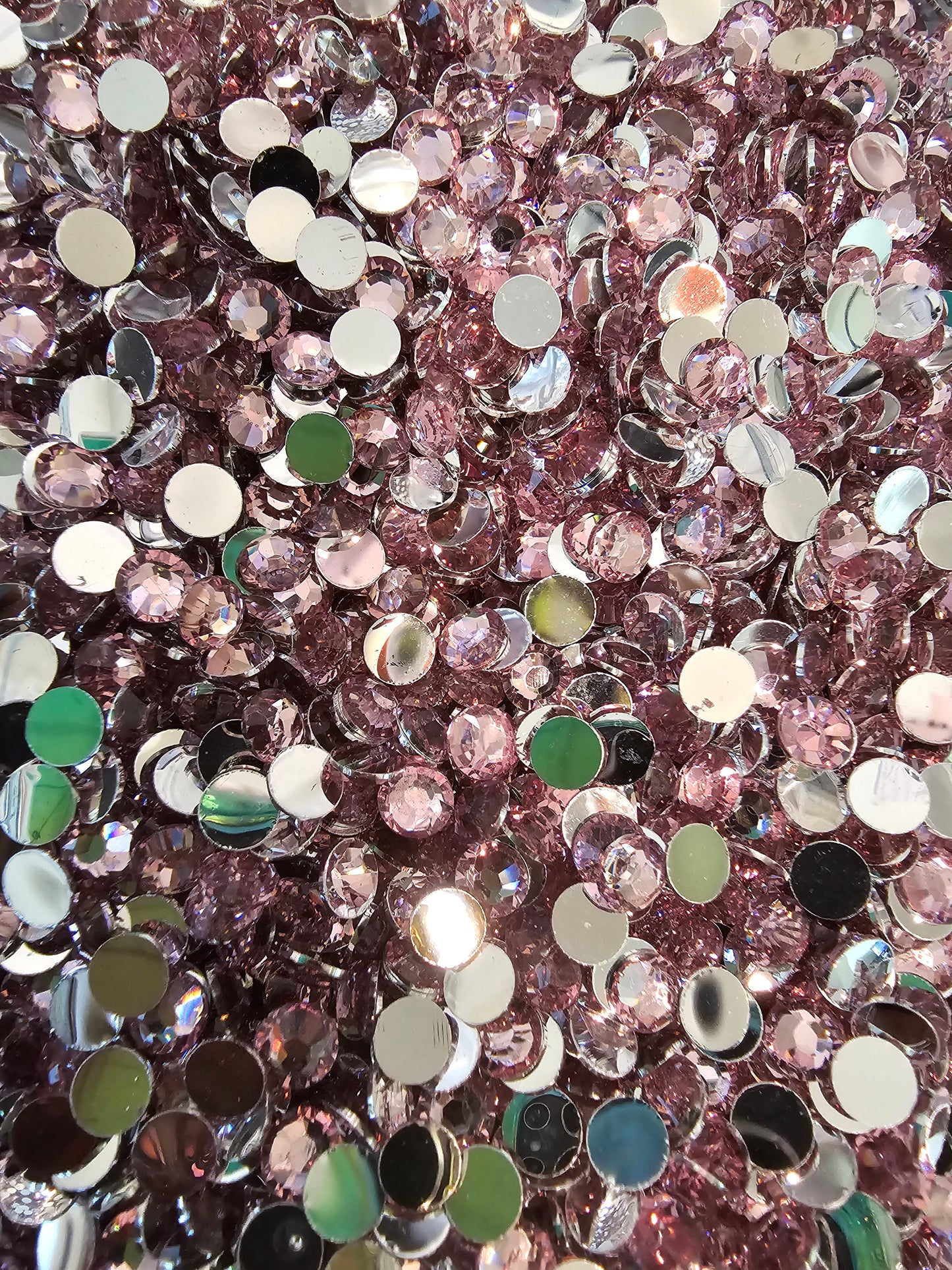 Light Pink Resin Rhinestones