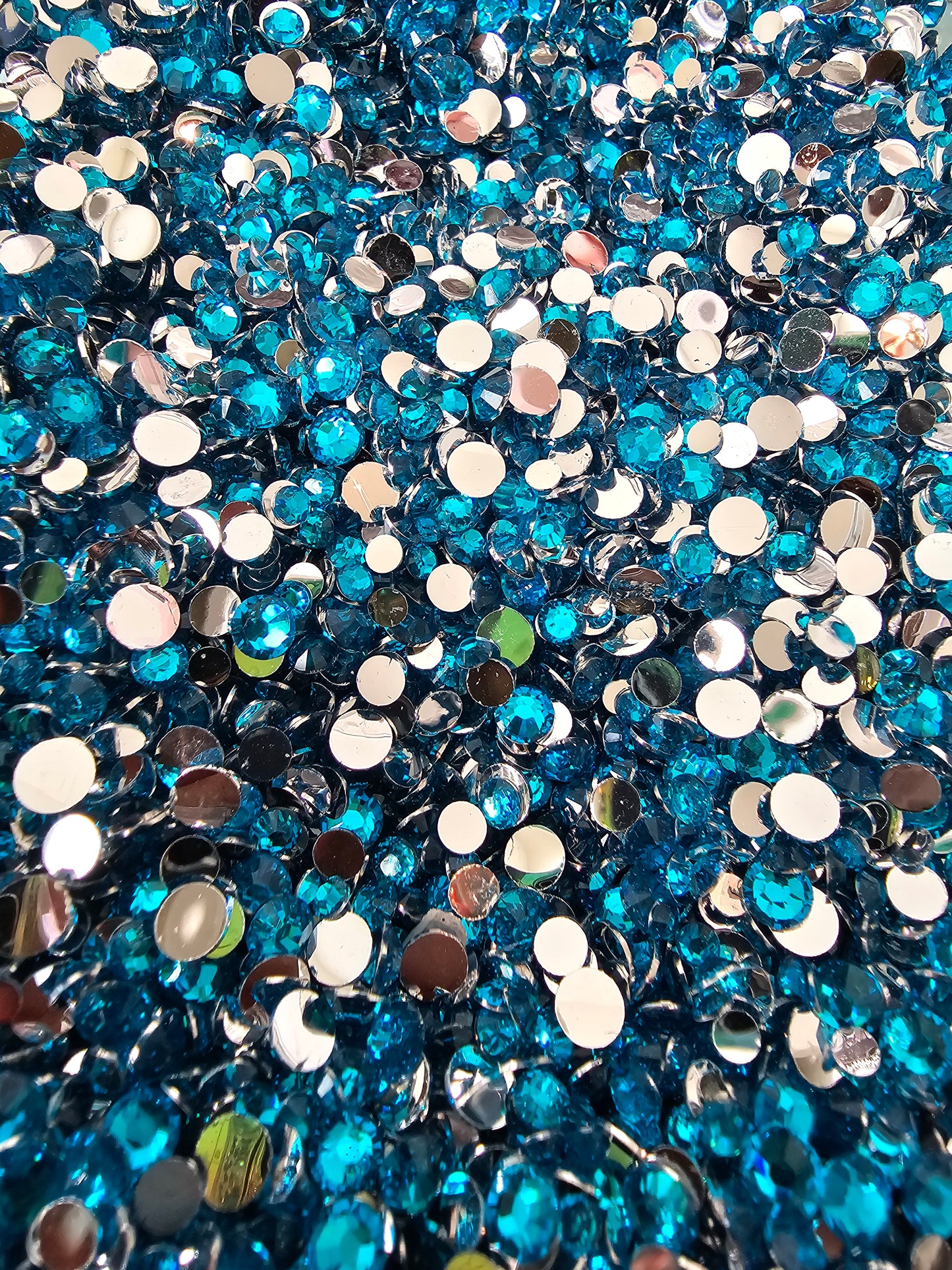 Capri Blue Resin Rhinestones