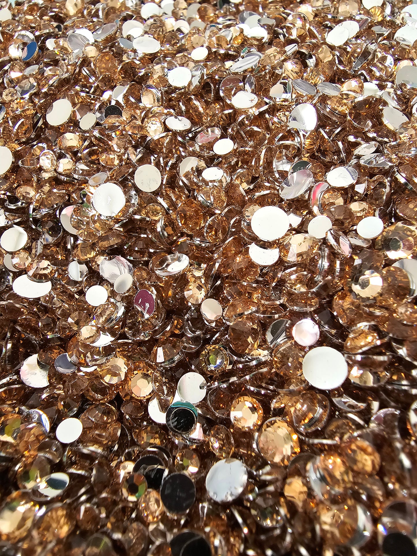Champagne Resin Rhinestones