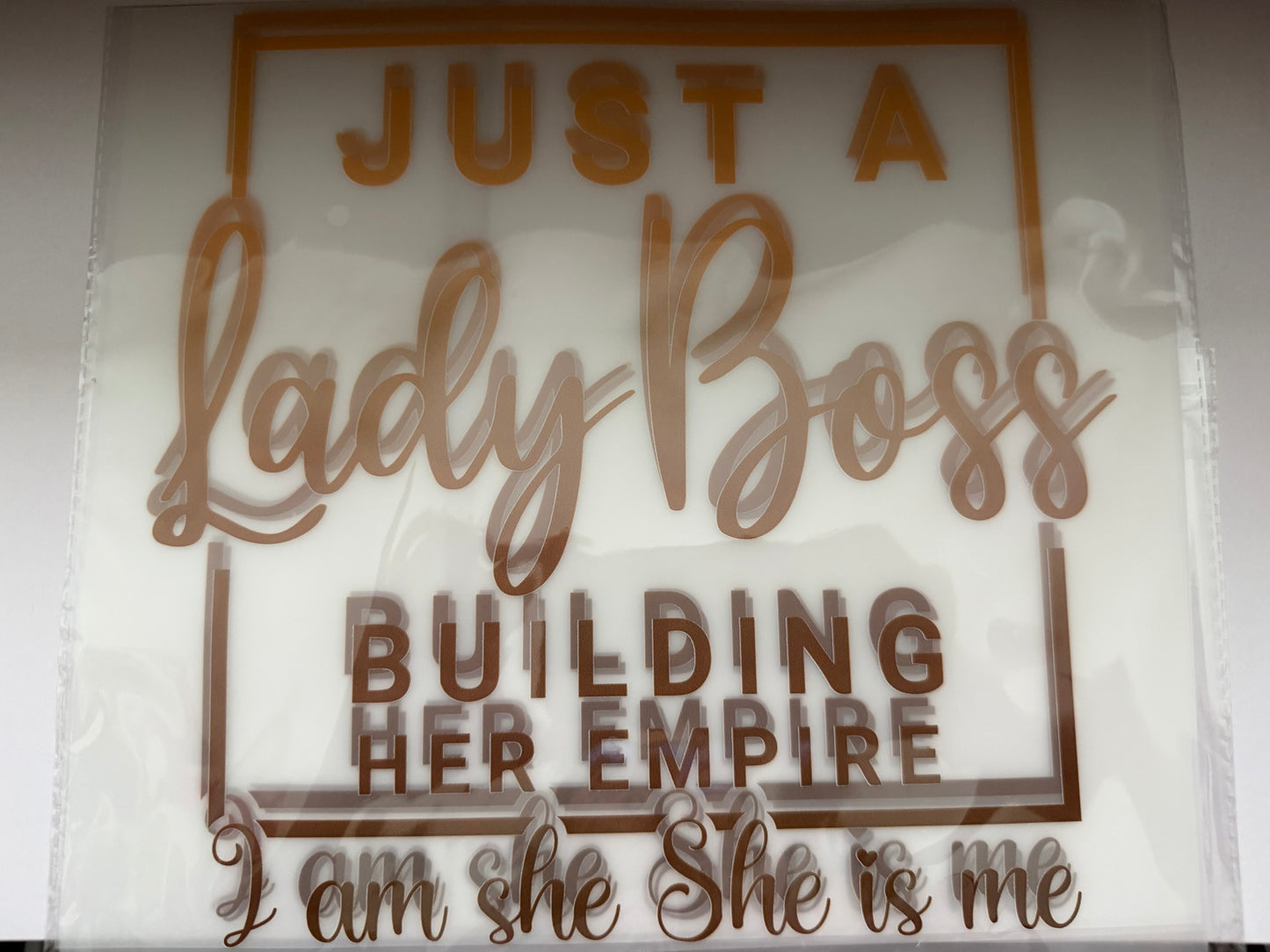 Just a lady boss