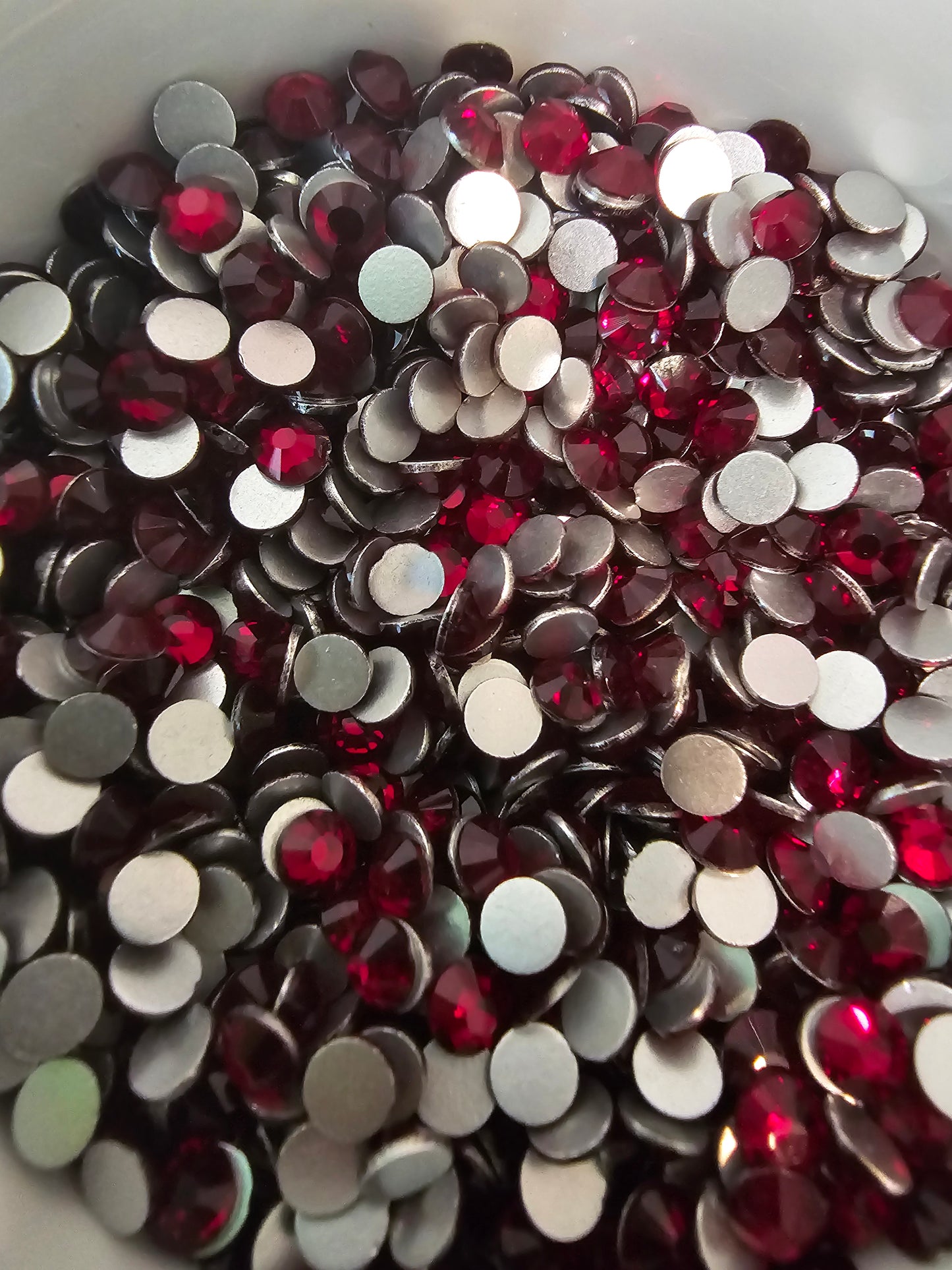 Dark Siam Glass Rhinestones