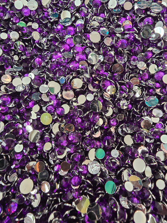 Dark Amethyst Resin Rhinestones