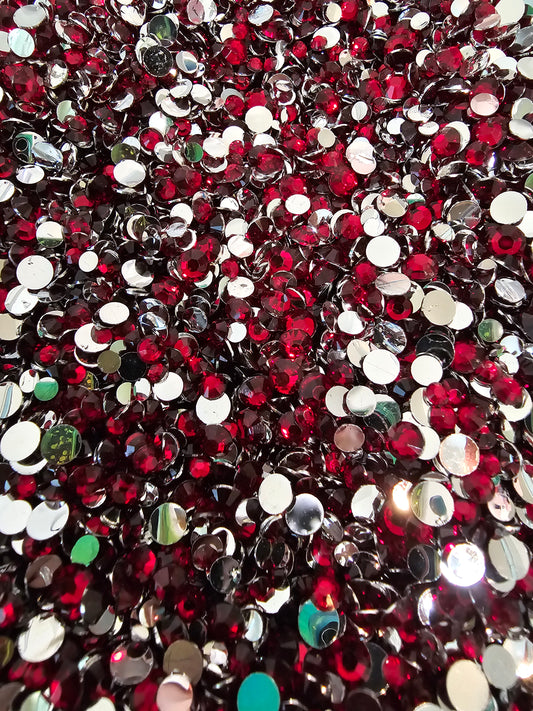 Dark Siam Resin Rhinestones
