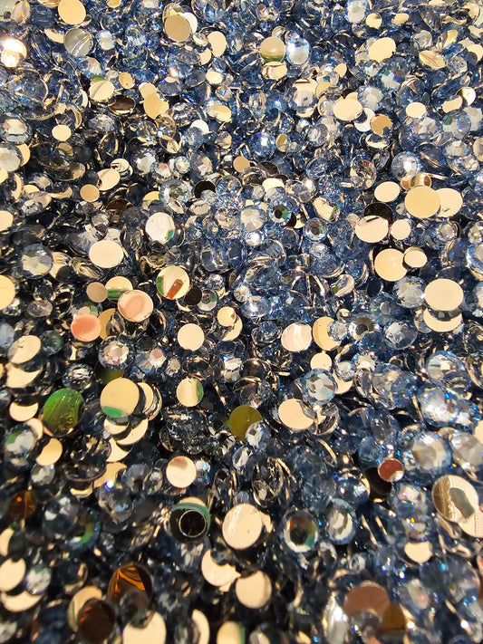 Light Sapphire Resin Rhinestones