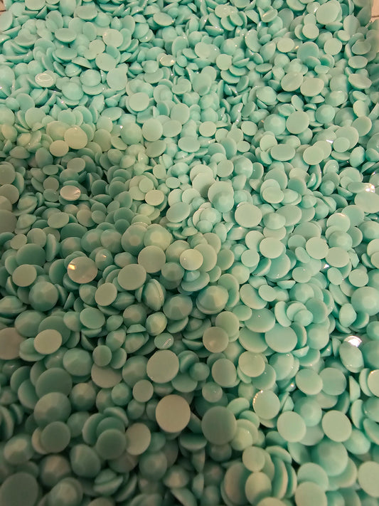 Solid Dark Peacock Resin Rhinestones