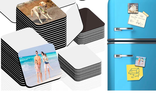 6 piece 3x3 fridge magnet