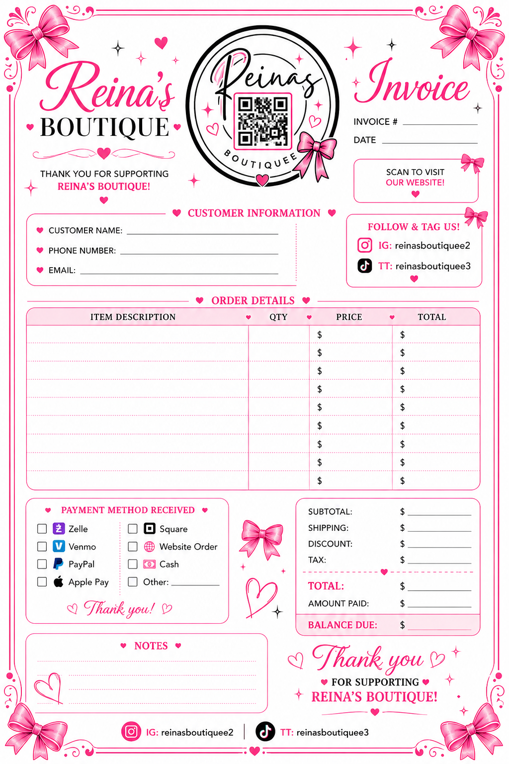Customized notepad 1/2 sheet