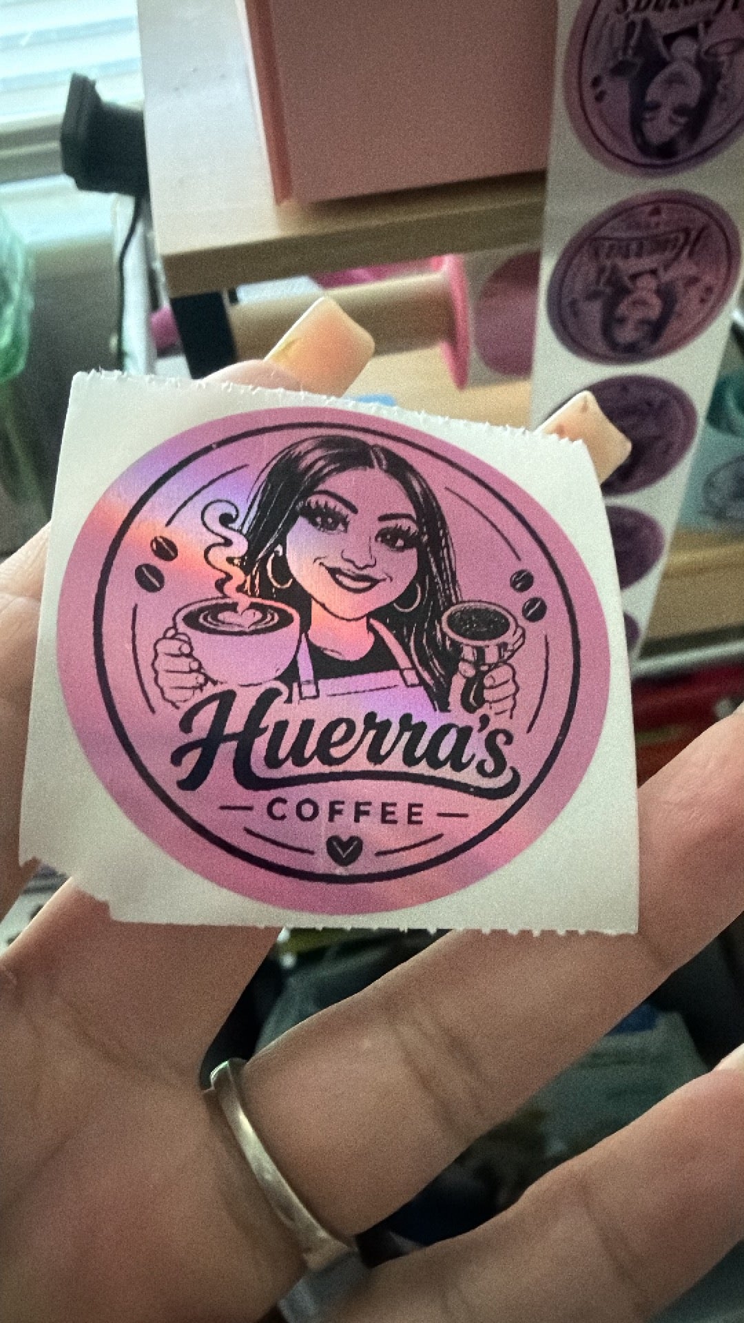 Customized Thermal Circle Stickers – 2” Round