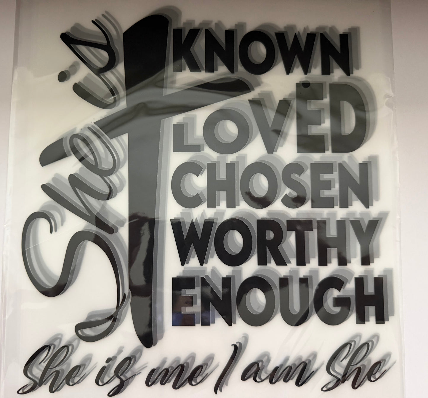 She is known, she is loved