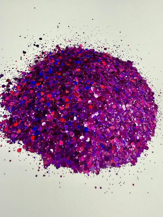 Purple chunky glitter-2oz