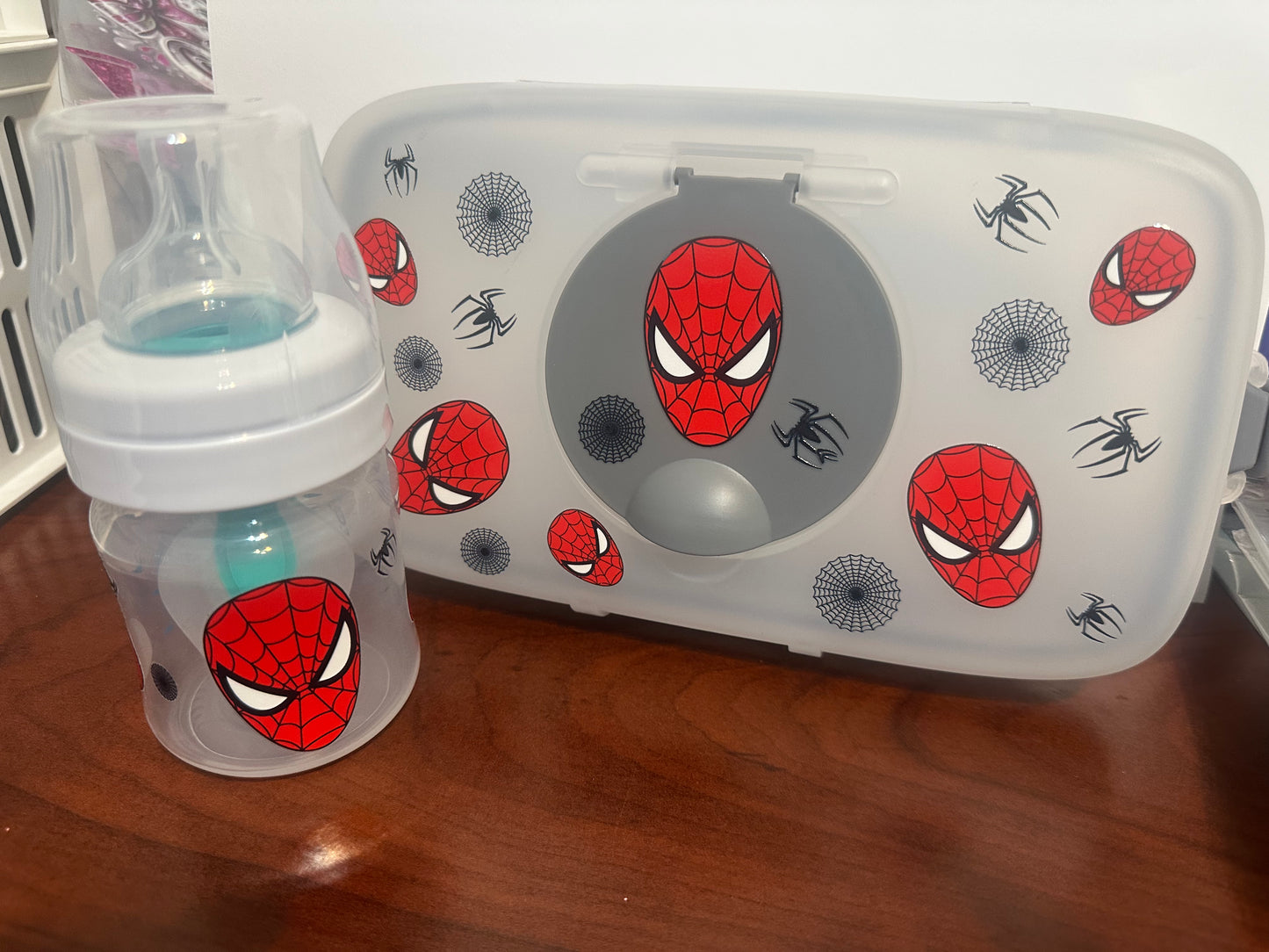 Custom Wipe case & Baby bottle
