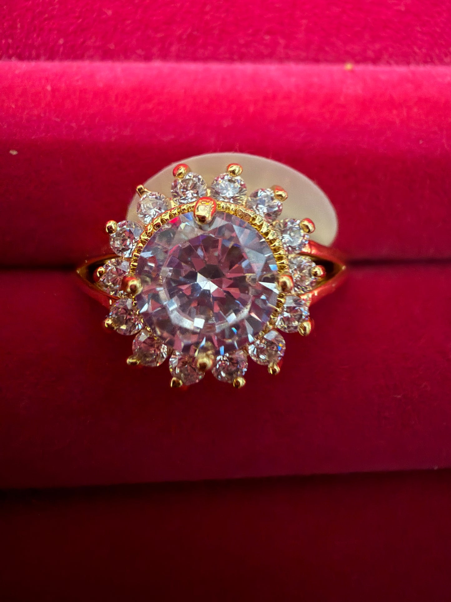Clear Radiance Halo Ring