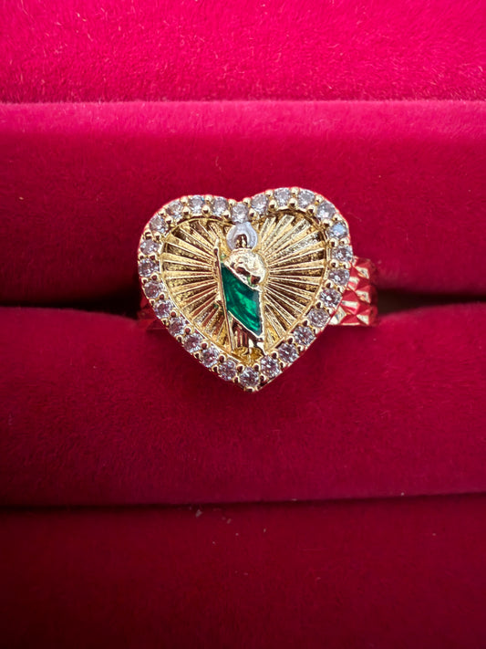 Our Lady of Guadalupe Sacred Heart Ring