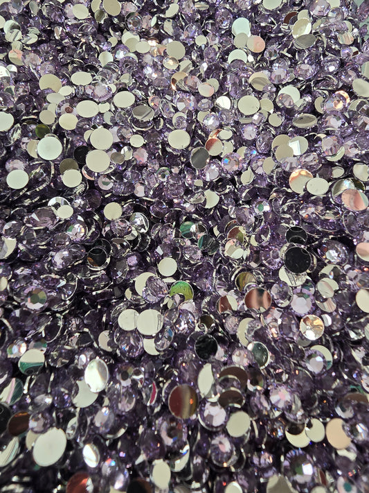 Light Amethyst Resin Rhinestones